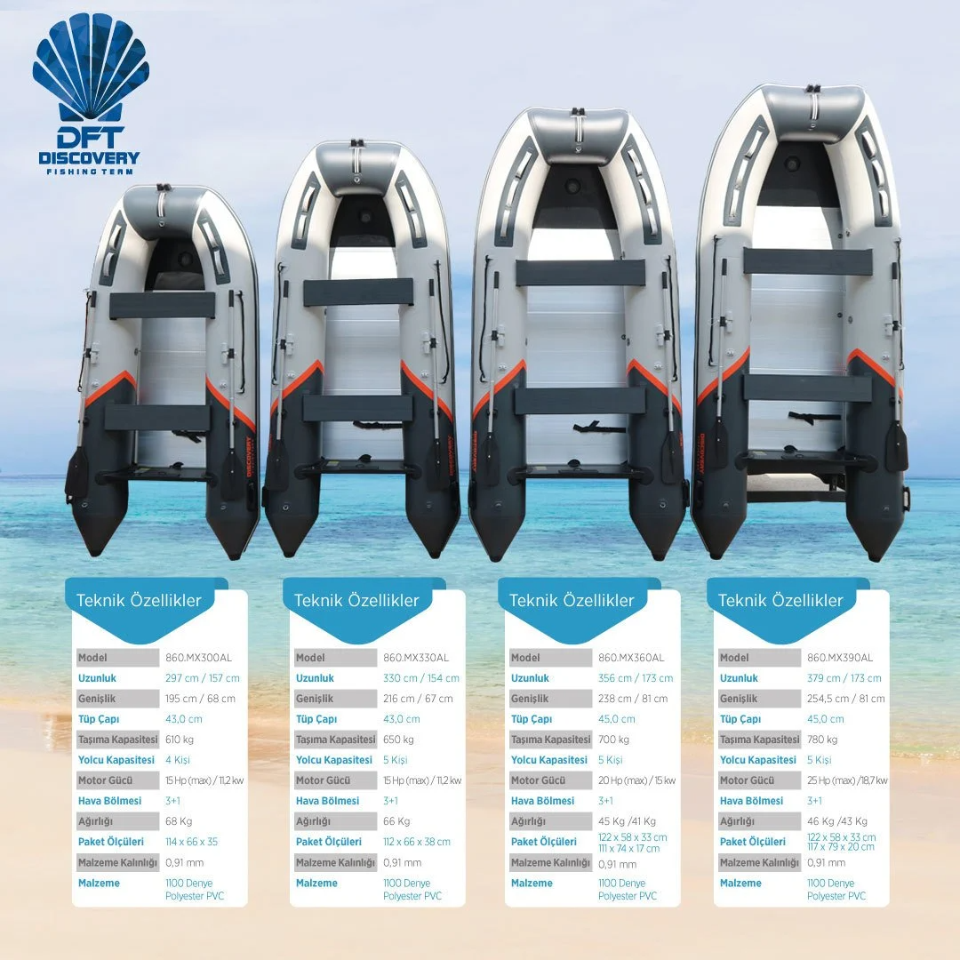 DFT DISCOVERY Şişme Bot MX300AL 300cm Seri