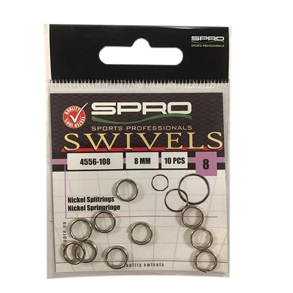 SPRO Nikel Halka(Ayrık) 8MM - 10 Adet