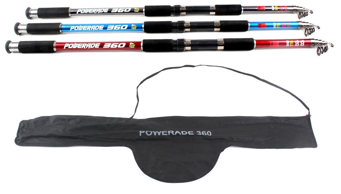 Michigan Powerade 100-150g 300-360-400cm Fiber Kamış Kırmızı - 400cm Kamış Boyu