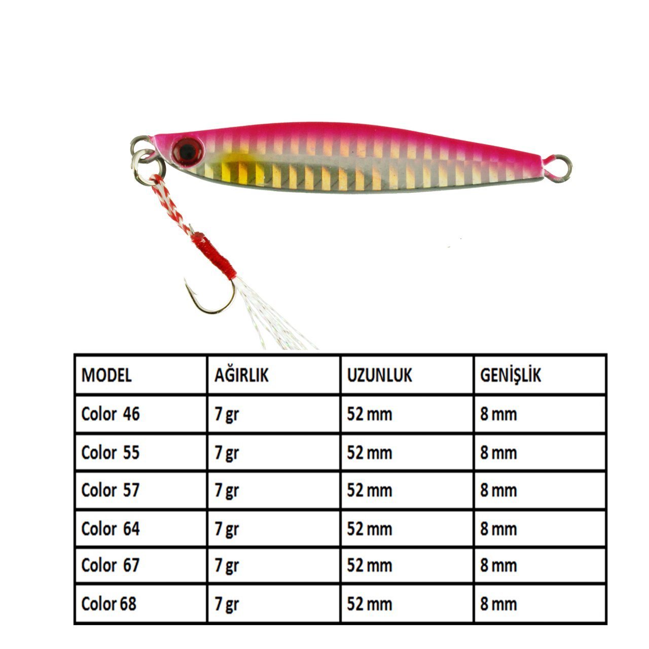 Aqua Salty Zero Jig 7 gr - 68