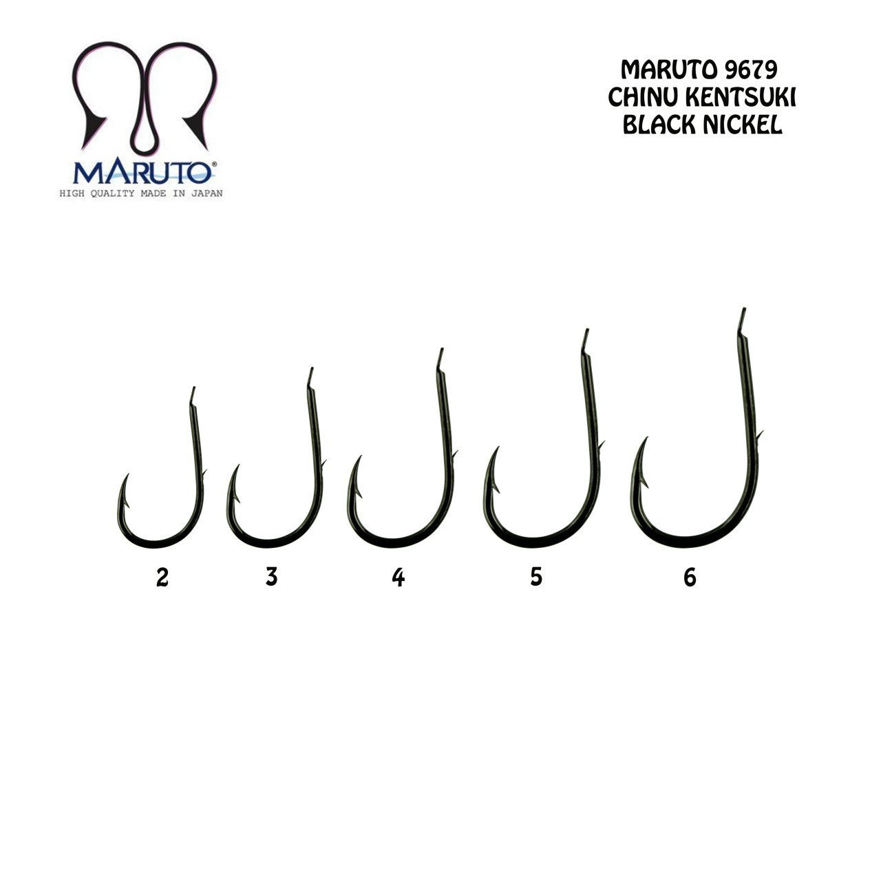Maruto 9679NS Siyah Nikel Olta İğnesi No:1 (19Pcs)
