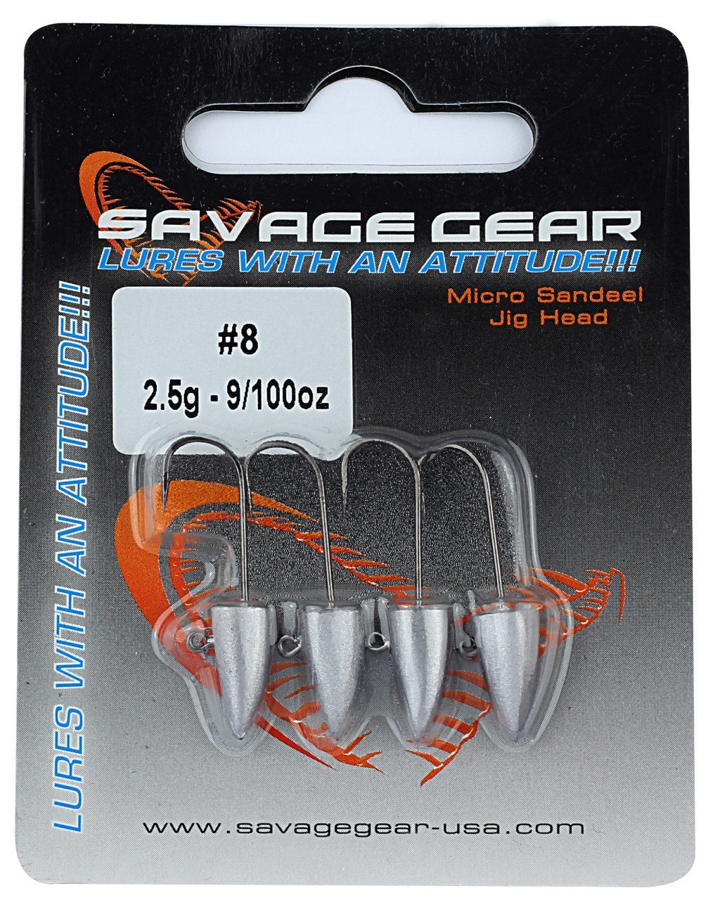 Savege gear LRF Micro sandeel jigghead 2g #8 4 Adet