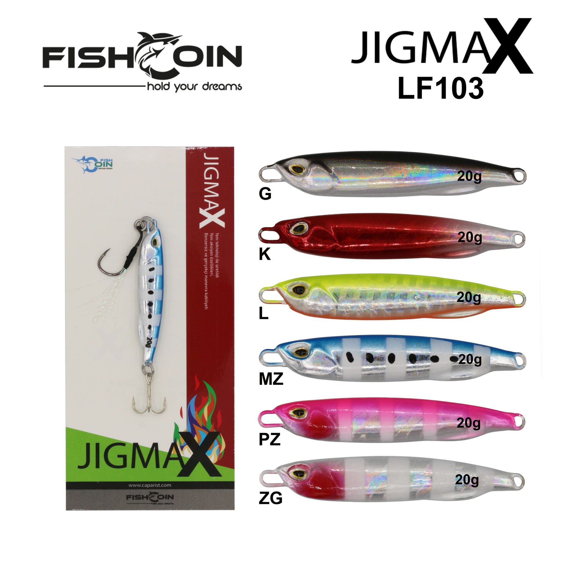Fishcoin Jigmax LF103 G - 30 g