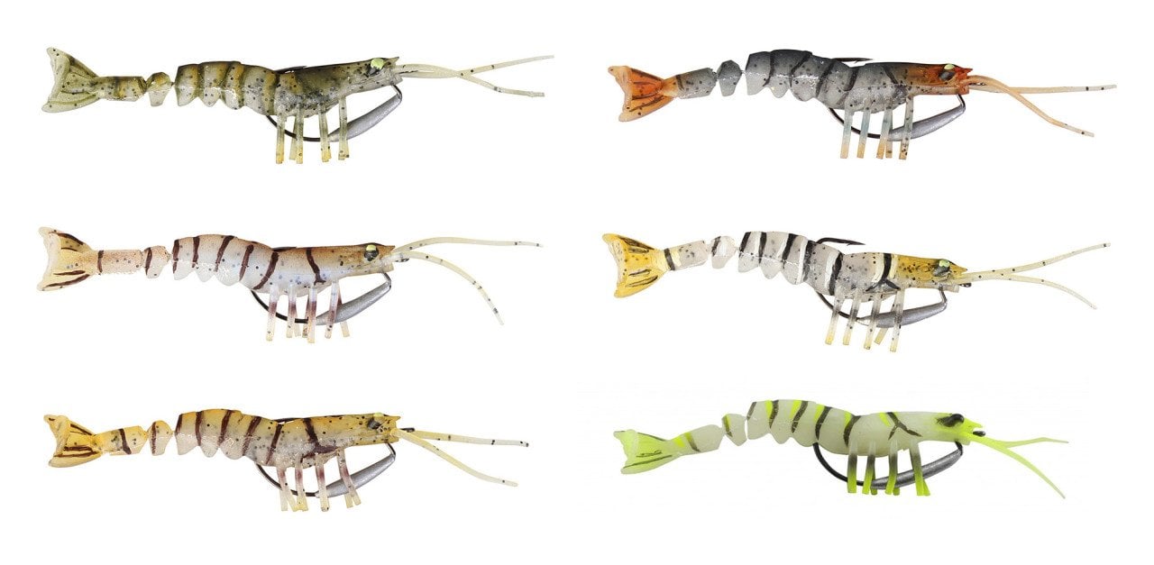 Savage gear TPE Manic Shrimp 10 cm 8 gr Suni Yem Blue Pearl
