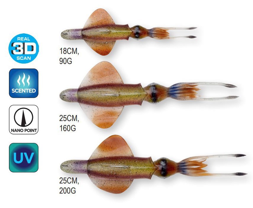 Savage Gear Swim Squid RTF 25cm 200gr Suni Yem Cuttlefish