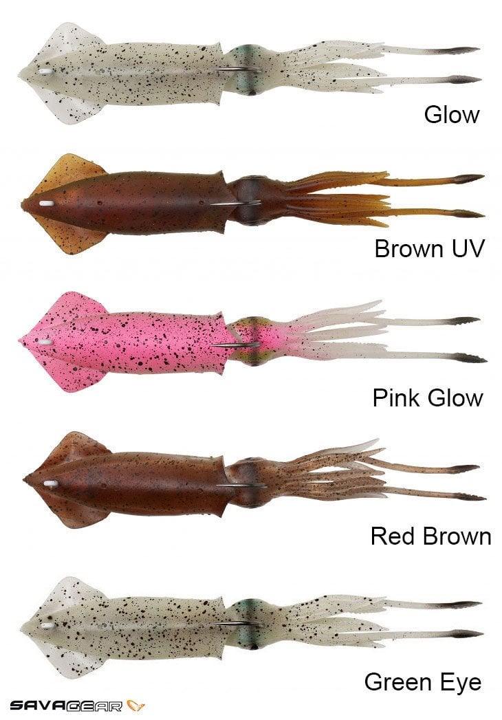 Savage gear 3D TPE Swim Squid 260mm 126g 1 Adet Suni Yem Brown UV