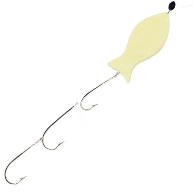 Evostar Glow Mantarlı FC Misinalı Yemli Takım - 3 İğneli Balık Sarı - Balık - 2 No Siyah İğne