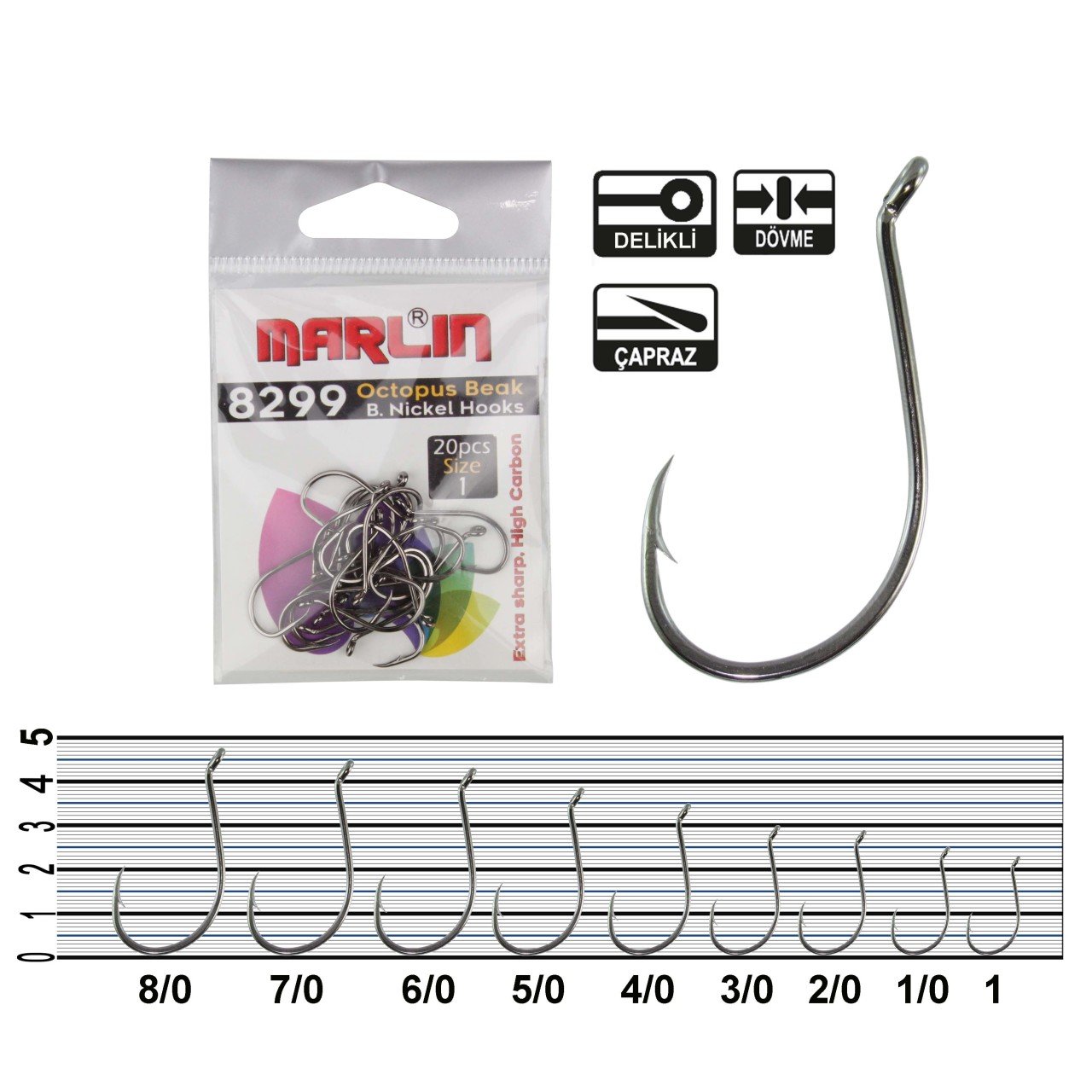 Marlin 8299 HC BN İğne No:4/0 (20Pcs)