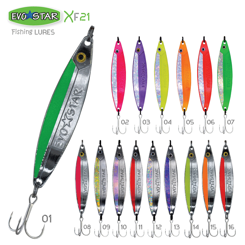 EvoStar Pilgrimo Pro Çinekop Lüfer Olta Kaşığı 28g-95mm - Nikel-Yeşil-01