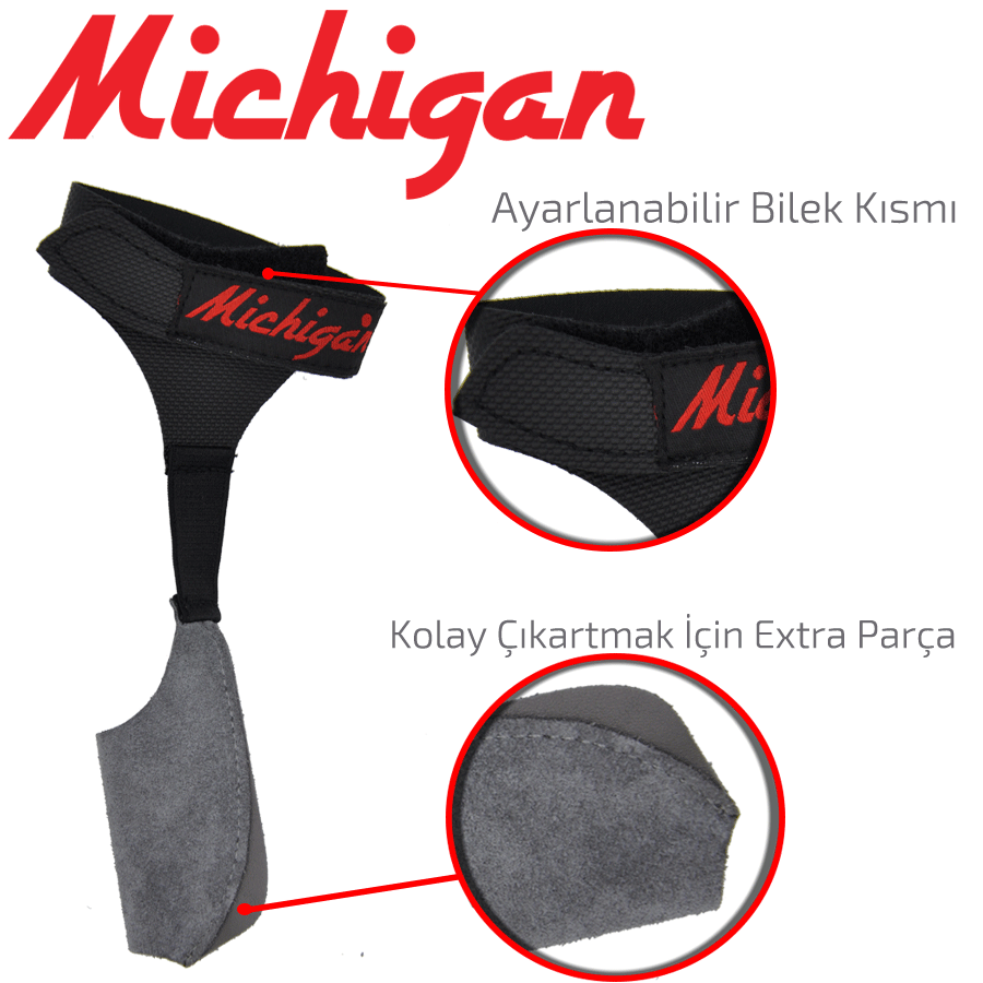 Michigan Neopren Atış Parmaklığı Siyah - L