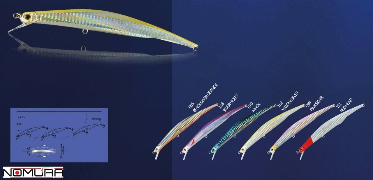 Nomura Kenjı Jerk 17cm 33g Sınkıng 1.2-3.8m Suni Yem 098