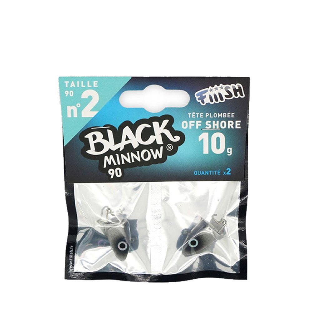 Fiish Black Minnow 90 No.2 10g Jig Head (2 adet)