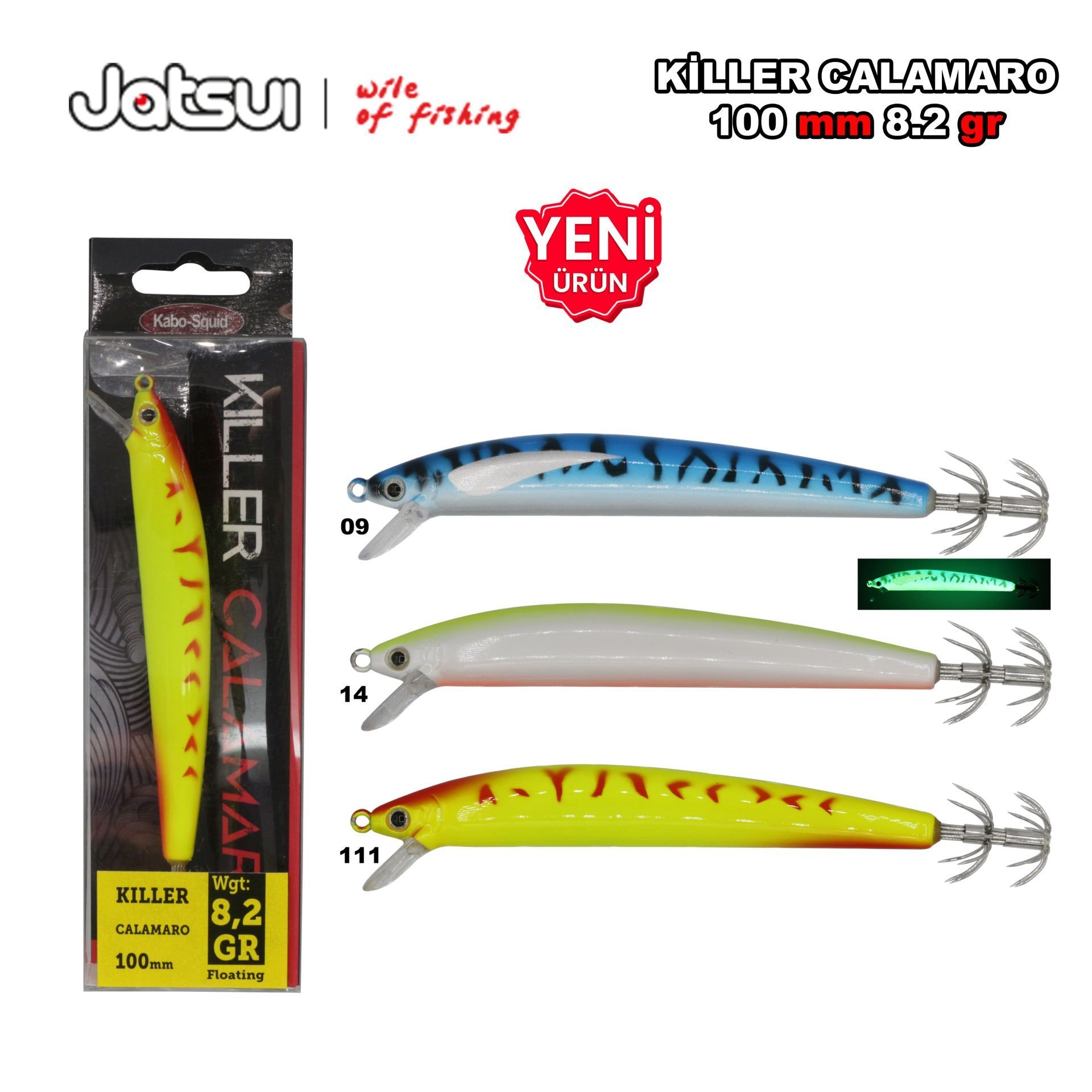 Jatsui Killer Calamaro 8.2 gr 100 mm 111