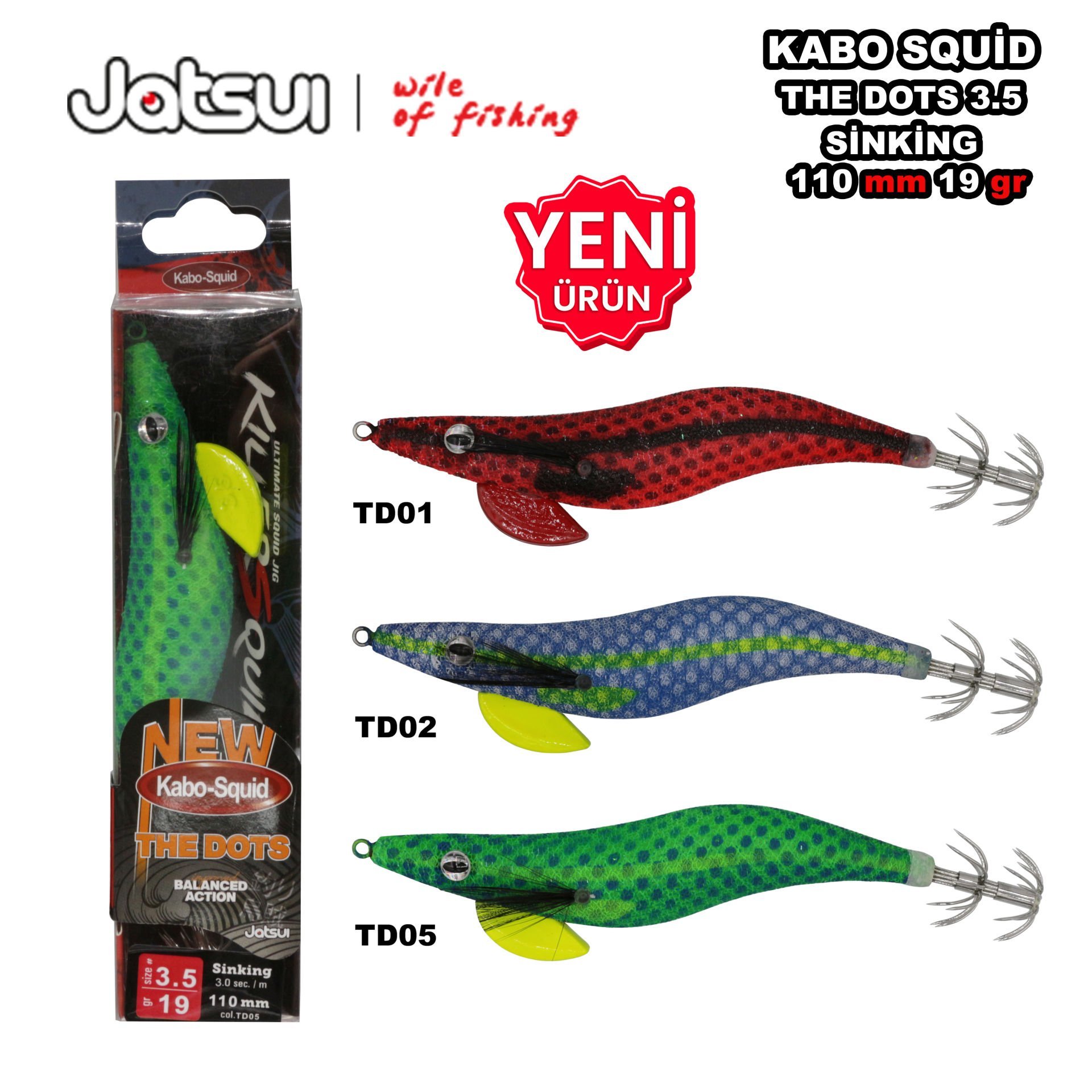 Kabo Squid The Dots 3.5 Kalamar Zokası TD05