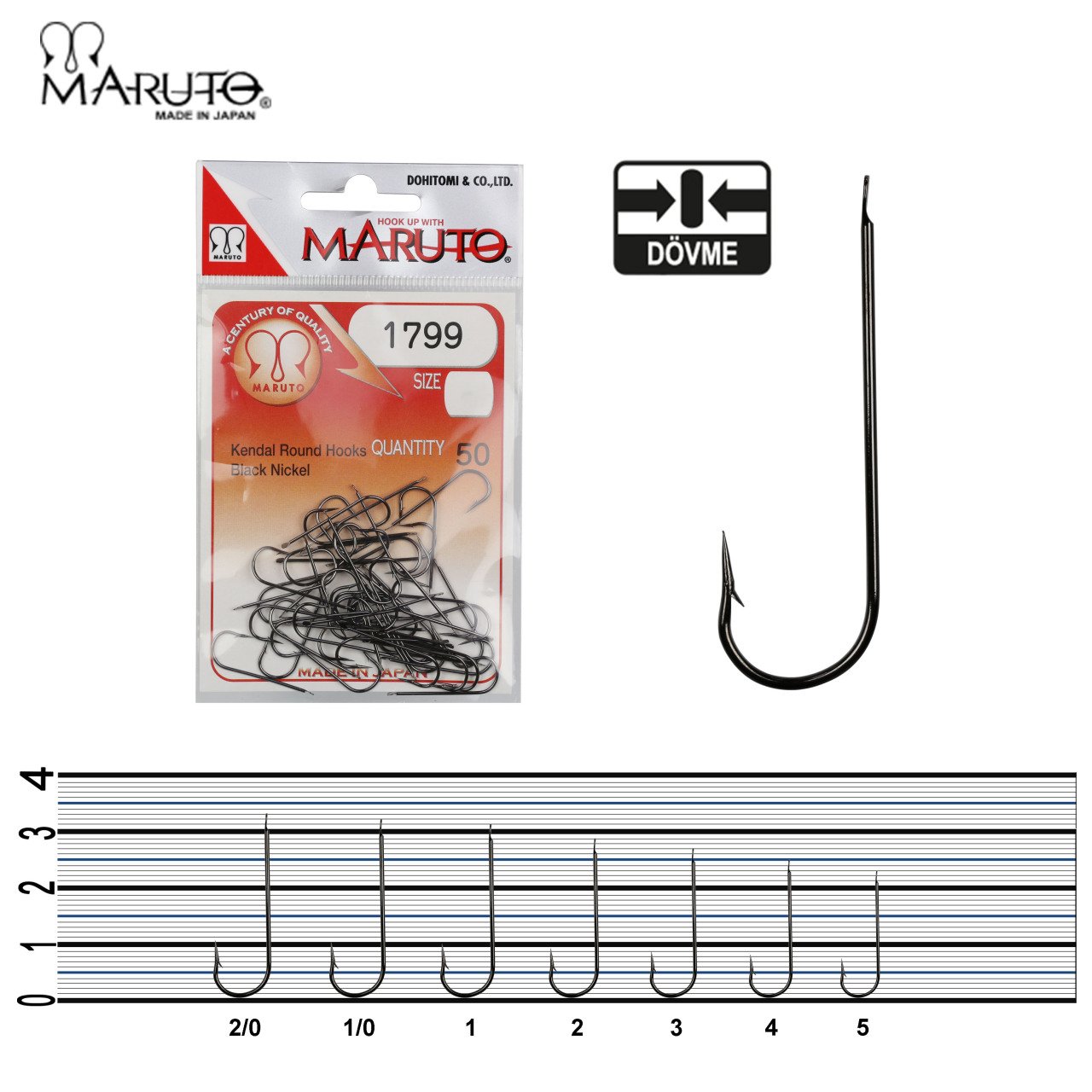 Maruto 1799 (1251C) Bn İğne (50) No:1 (50Pcs)