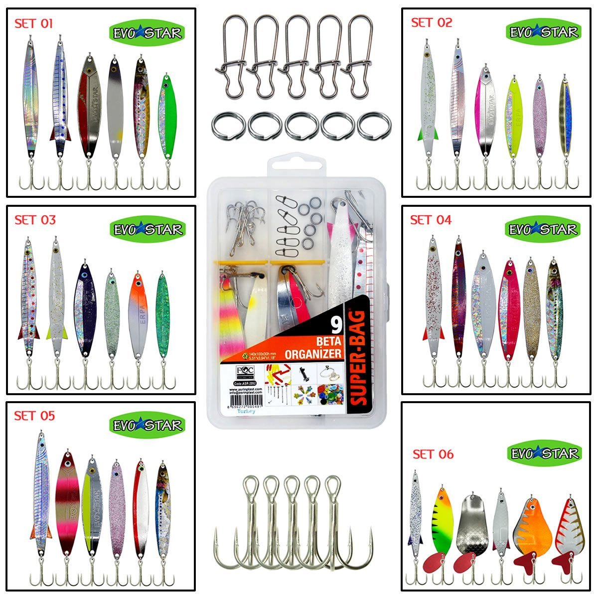 Evostar XFST 18-28g Kaşık Seti Çok Renkli - Set 2