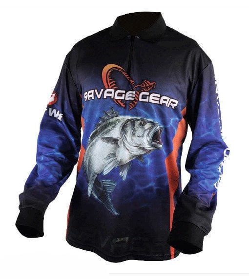 Savage gear Tournament Jersey Seabass/Tuna Blue S