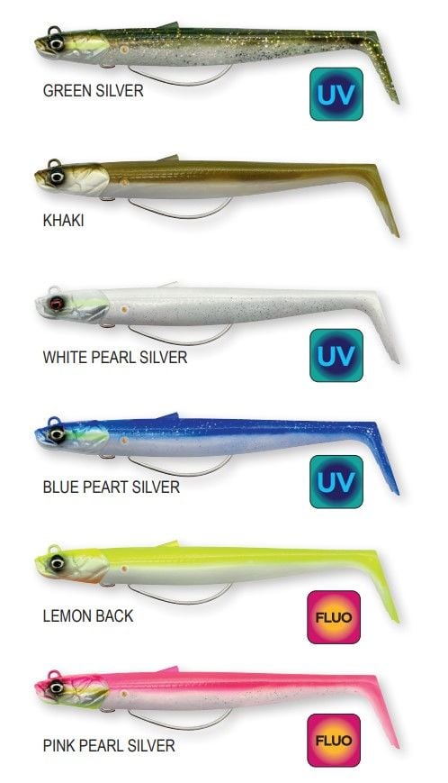 Savage Gear Sandeel V2 Weedless 11.5 cm 22 gr 2+1 Green Silver
