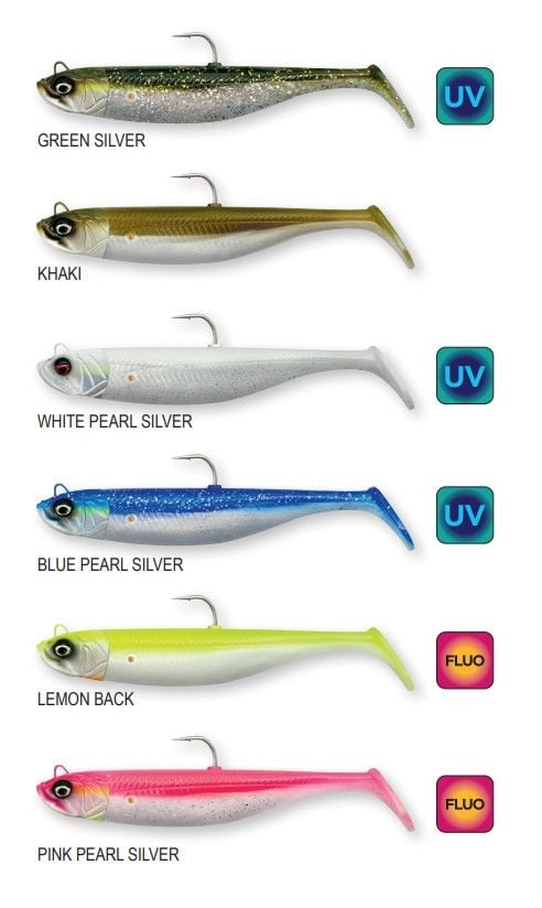Savage Gear Savage Minnow 10 cm 20 gr 2+1 White Pearl Silver