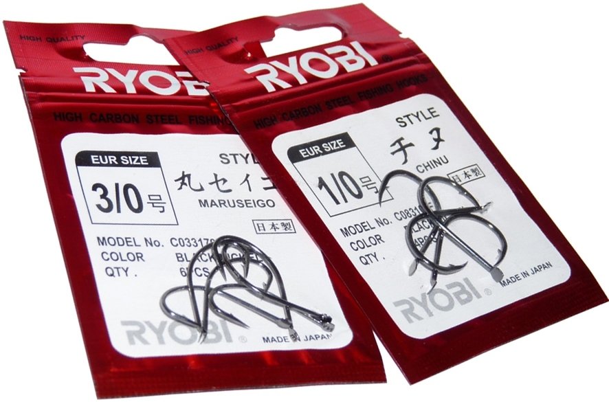 RYOBI JAPAN MARUSEIGO BLACK NIKEL ÇAPRAZ İĞNE 2/0 - 7 li paketlerde