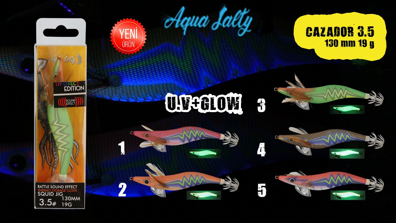 Cazador Squid Jig Kalamar Zokası 130Mm 19G 3.5 1