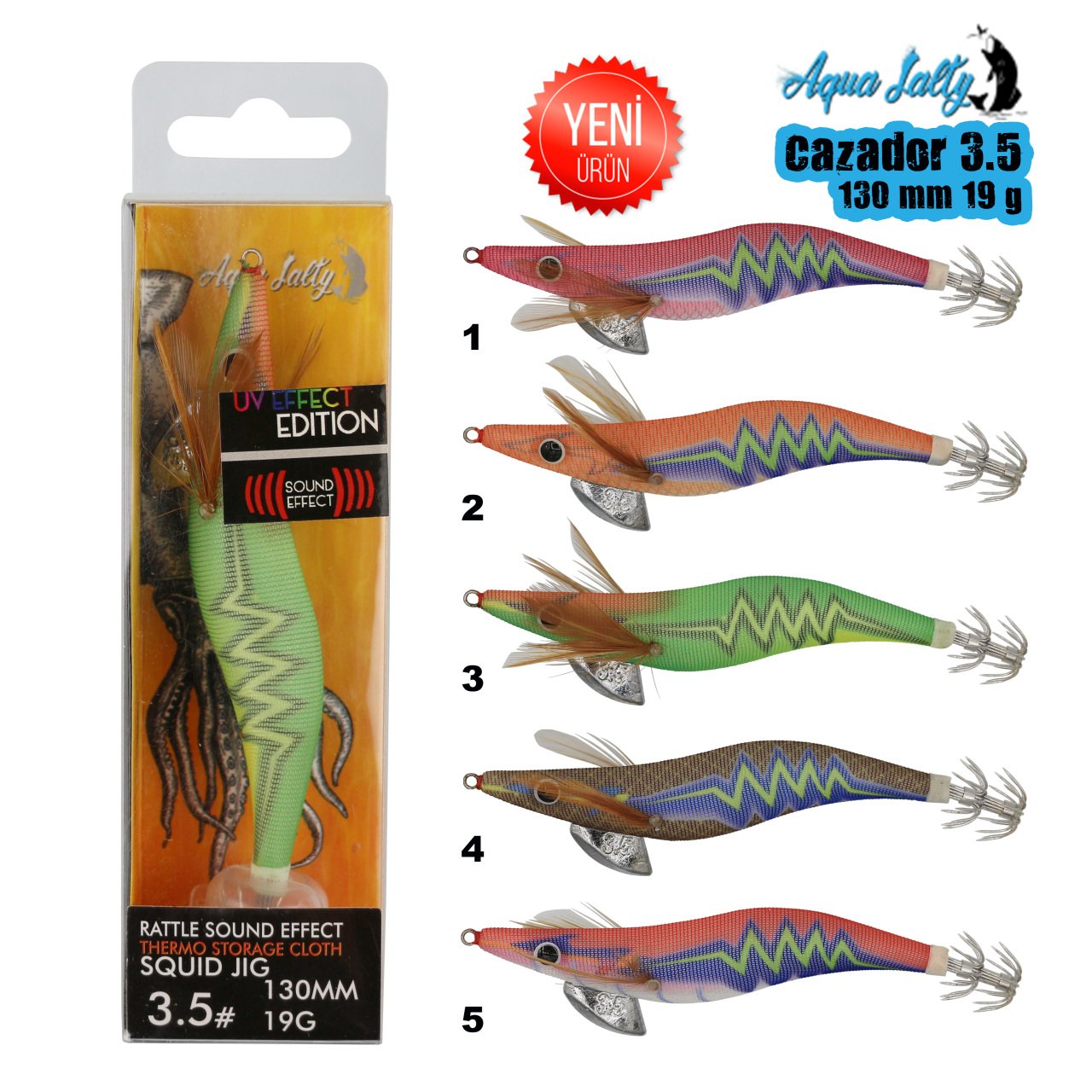 Cazador Squid Jig Kalamar Zokası 130Mm 19G 3.5 1
