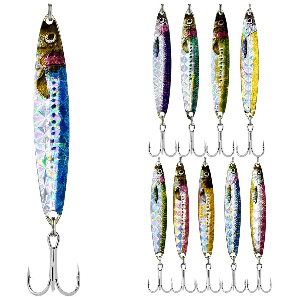Evostar XF17 Çinekop Lüfer Palamut Kaşığı Süper Kaşık (2 Adet) 3gr-10,5cm - Sarı-Nikel 05