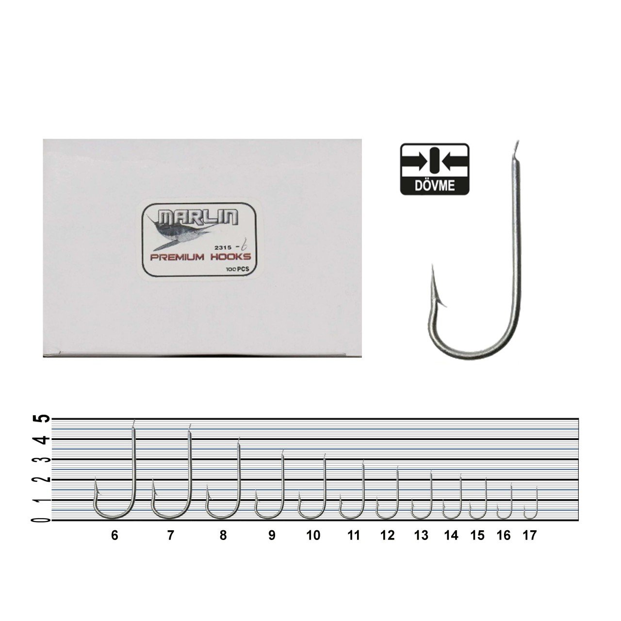 Marlin 2315 Nikel İğne NO:15 (100Pcs)