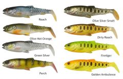 Savage Gear Craft Cannibal Paddletail 8.5 cm 7 gr Suni Yem Olive Silver Smolt