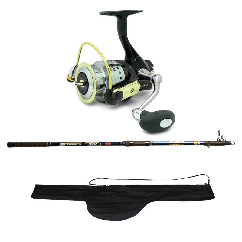 Ryobi Ecusima 6000 Makine Stinger 420 Surf Olta Takımı Seti