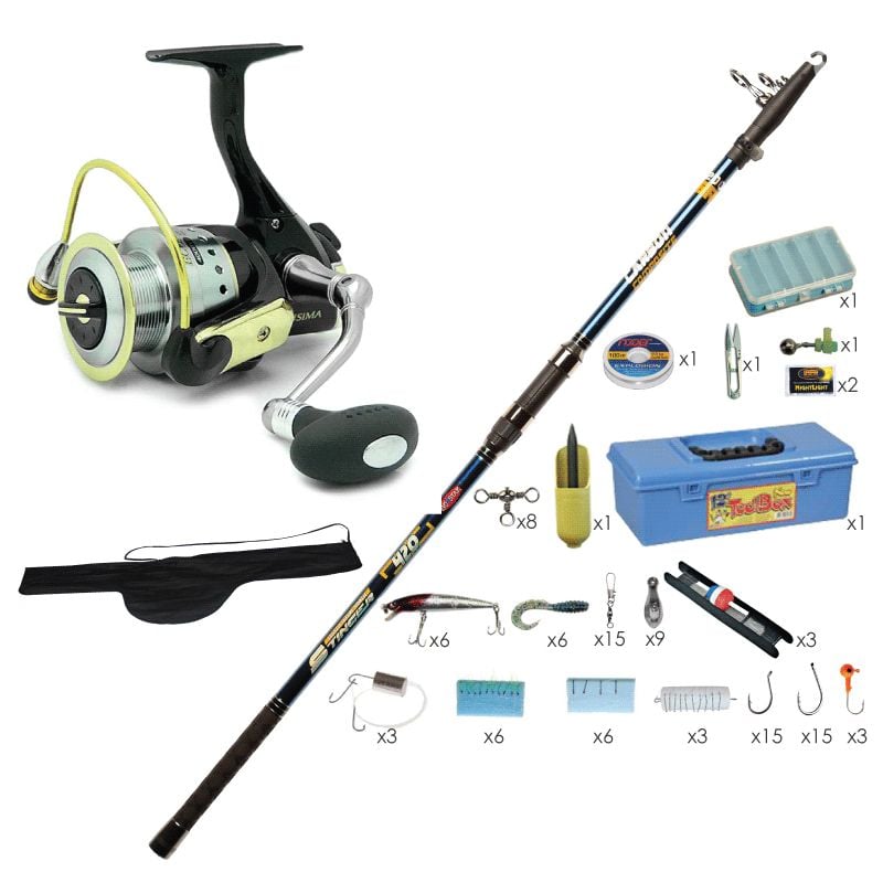 Ryobi Ecusima 8000 Makine Stinger 420 Surf Olta Takımı Seti 110P