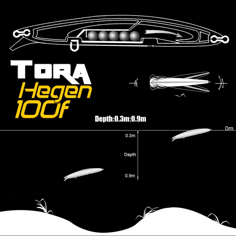 Tora Hegen 100F 10cm 13gr Maket Balık 03 - 13gr 10cm