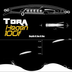 Tora Hegen 100F 10cm 13gr Maket Balık 03 - 13gr 10cm