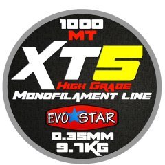 EVOSTAR XT5 Monofilament Olta Misinası 1Kg Şeffaf - 0,20mm