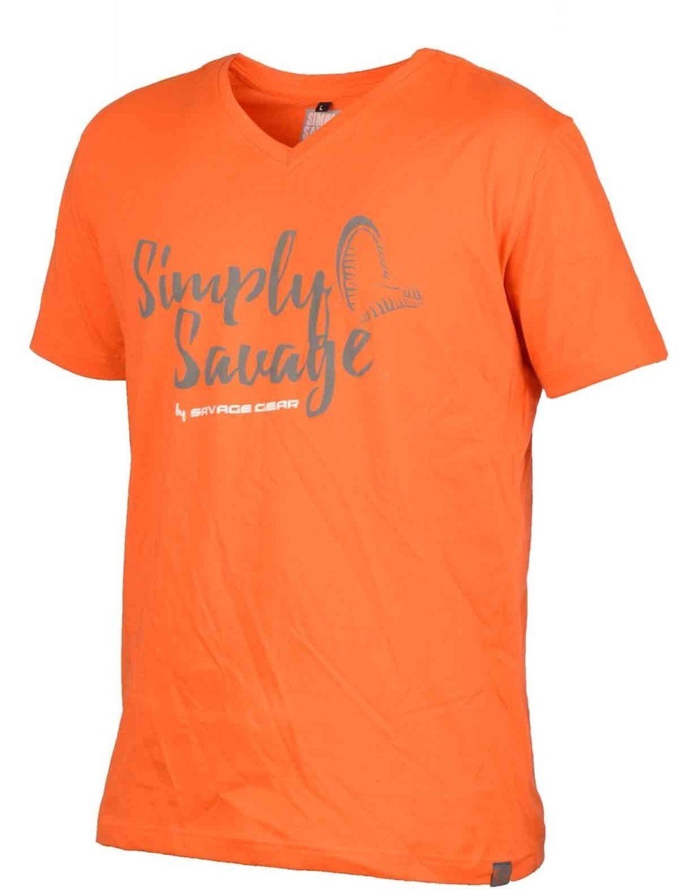 Savage gear Simply  Savage V-neck Tee Grey T-Shirt XXL