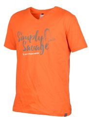 Savage gear Simply  Savage V-neck Tee Grey T-Shirt XXL