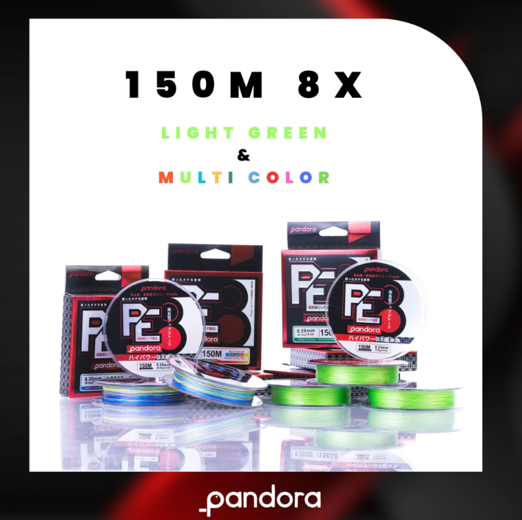 Pandora PE 8X 150 Mt Light Green İp Misina