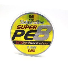 Sakura Super PE Braided 8Kat 150M UHMW Örgü İp Misina Yeşil - 0,10mm