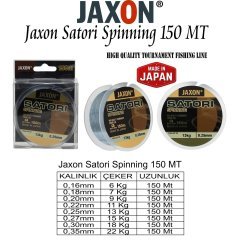Jaxon Satori Spinning 150 Mt 0,27 mm