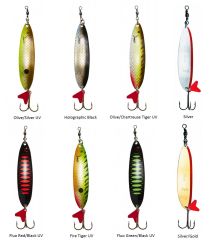 Dam Effzett Standard Spoon Slim 5 cm 8 gr Sinking Kaşık Fire Tiger UV