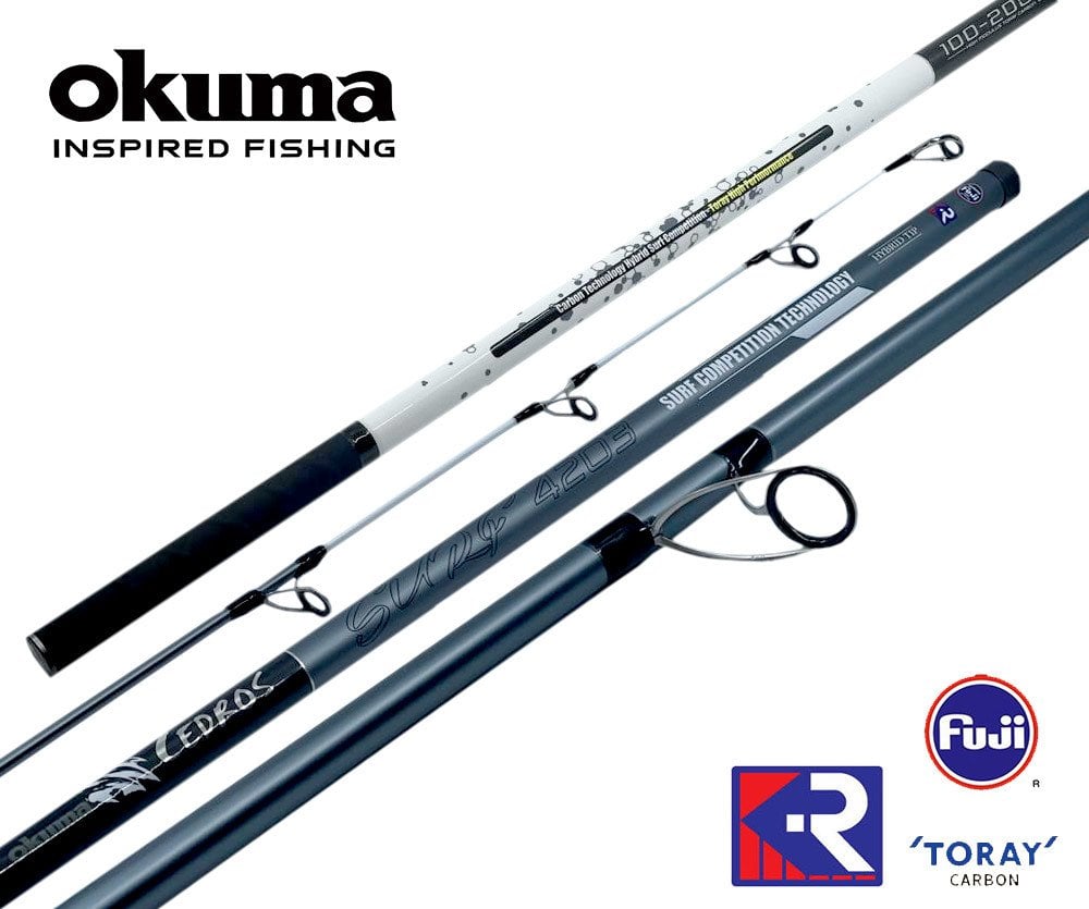 Okuma Cedros CJ-S-4203H 100-200 gr 3 Parça Surf Kamışı, Fiyatı