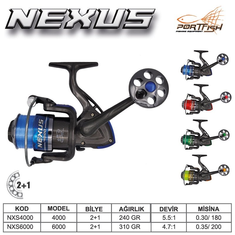 Portfish Nexus 6000 Olta Makinası 2+1 bb Kırmızı, Fiyatı 1.032,76