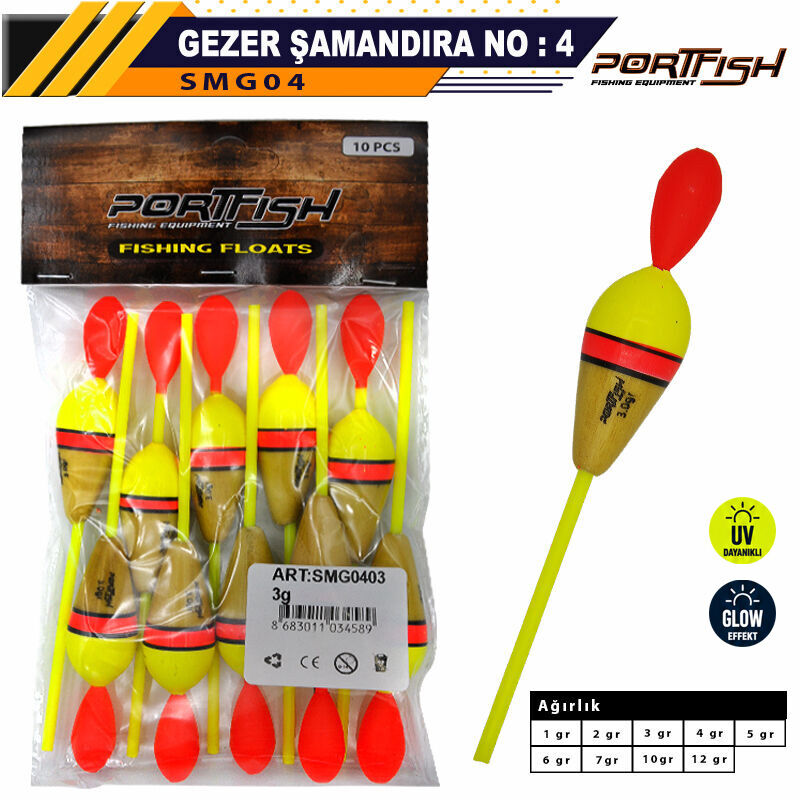 Portfish Balsa Şamandıra Gezer no:04 10 Adetli