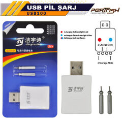 Portfish USB Pil Şarj