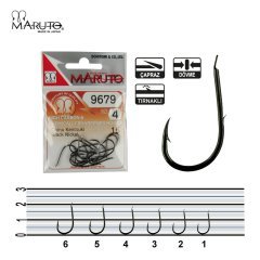 Maruto 9679NS Siyah Nikel Olta İğnesi No:1 (19Pcs)