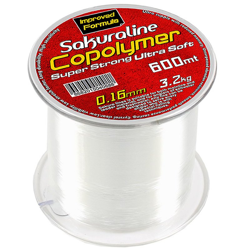 Sakura Copolymer Monofilament Misina 600m, Fiyatı 829,54 TL Sakura Copolymer Monofilament Misina 600m, Fiyatı 829,54 TL