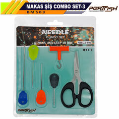 Portfish Makas Şiş Combo Set-3- Makaslı Boili Tığ Seti