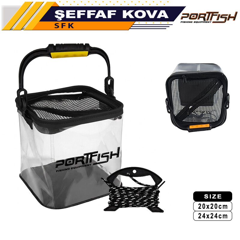 Portfish Şeffaf Kova