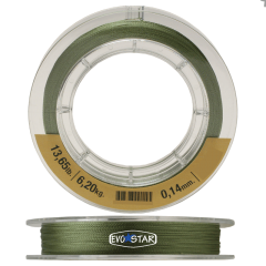 EVOSTAR 4 Kat Örgü PE İp Misina 200m (0.10-0.28mm arası) Yeşil - 0.20mm