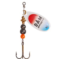 Dam Effzett Fluo Spinner 12G Döner Olta Kaşığı Kırmızı-Mavi-Beyaz